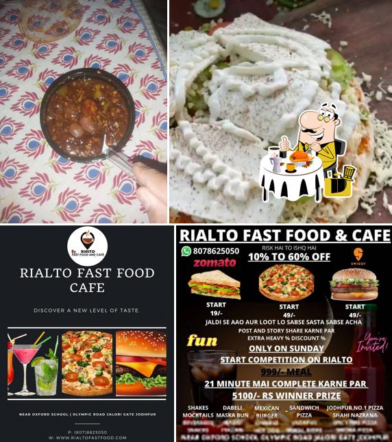 Food at Rialto Fast Food and Cafe