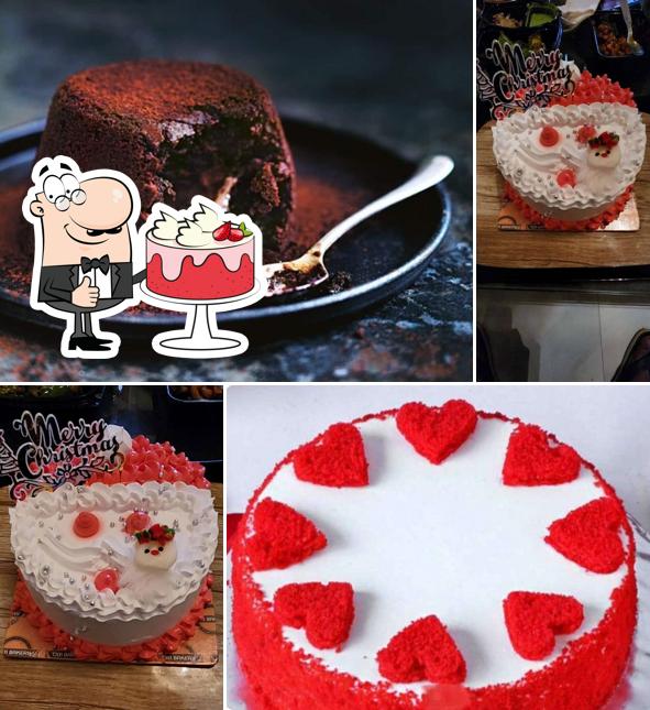 Red velvet cake at Om Bakery