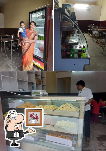 The interior of Kundan Sweets & Namkeen