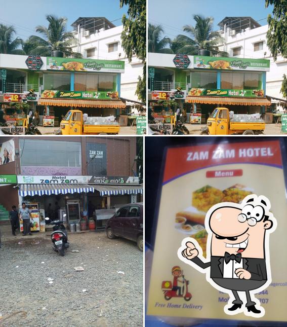 The exterior of Zam Zam Restaurant