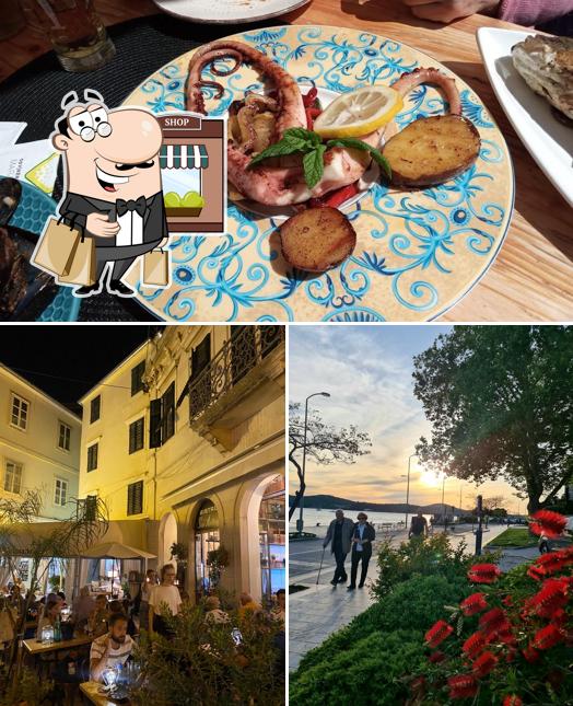 Dai un’occhiata alla immagine che presenta la esterno e cibo di Konoba San Antonio