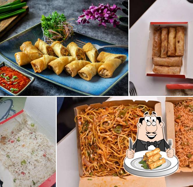 Spring rolls at Chinese Daily