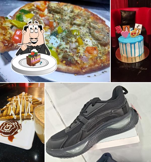 Chocolate cake at The Moonshine Lounge