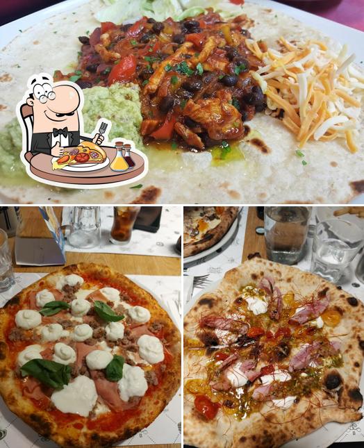 Scegli una pizza a Draft American Slow Diner