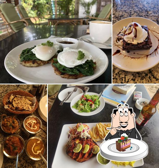 Chocolate cake at Goa Sunset Restaurant