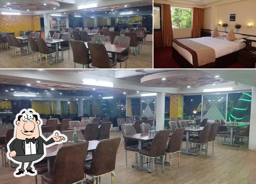 The interior of Panorama Veg Restaurant