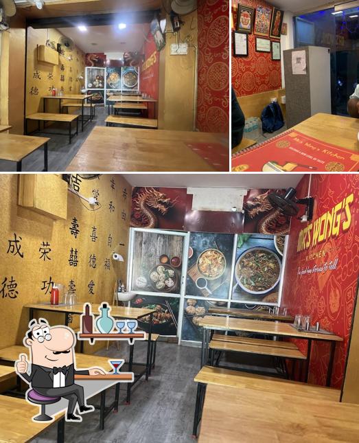 The interior of Mrs wongs kitchen