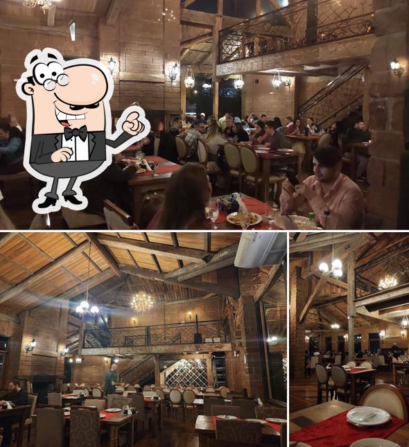 O interior do Forno a Lenha Ristorante e Pizzeria