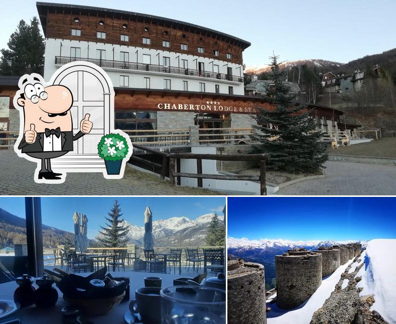 La foto della esterno e cibo di Chaberton Lodge & SPA