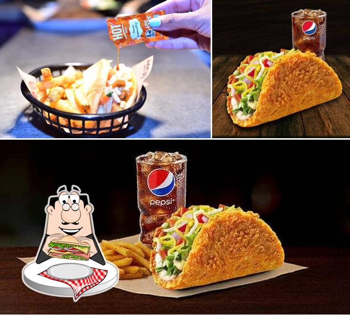 Club sandwich at Taco Bell Club sandwich at Taco Bell