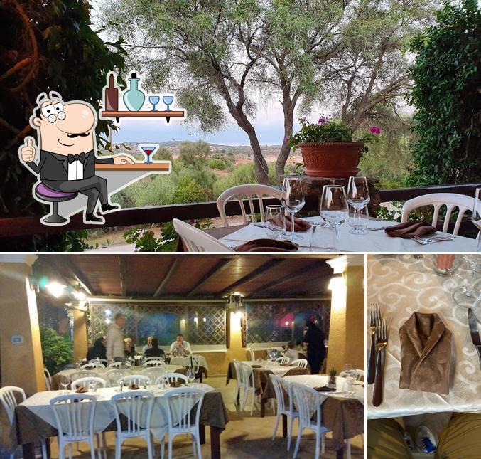 Questa è la immagine che mostra la interni e bevanda di Ristorante La Runcina