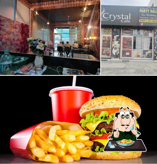 Check out the image displaying food and beverage at Crystal cafe & food restorent
