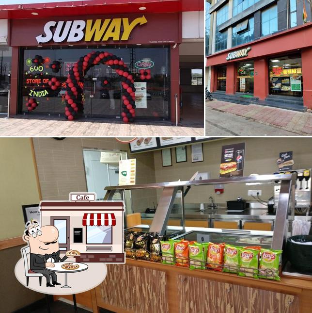 The exterior of Subway Patel Colony