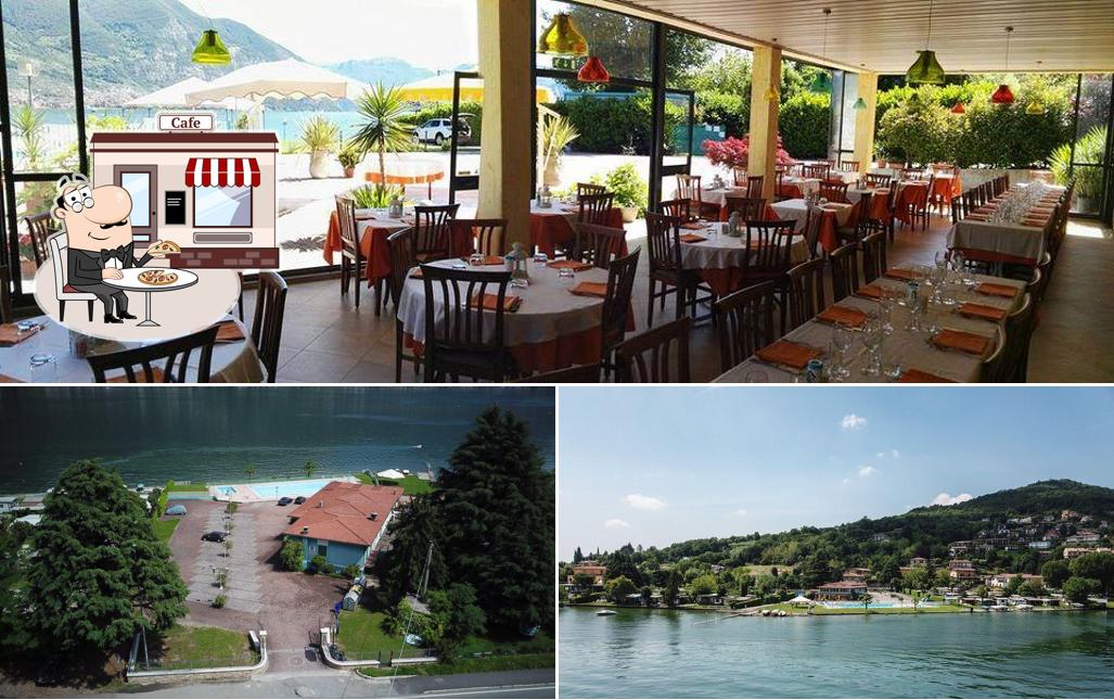 Questa è la foto che raffigura la esterno e interni di Belvedere Clusane Restaurant-Pizza-Camping