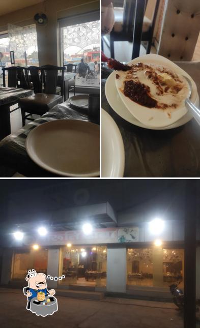 This is the picture showing food and exterior at MARUTI DHABA