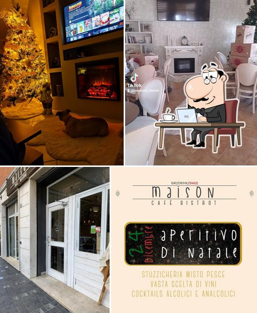 Gli interni di Maison Cafè Bistrot