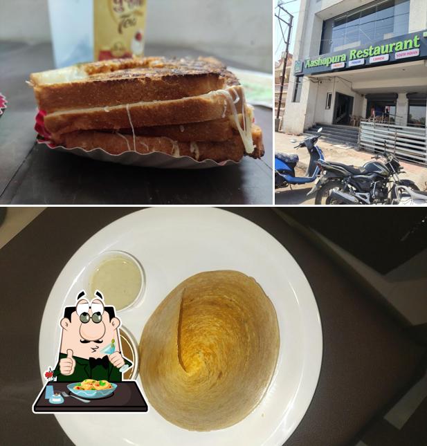 Check out the picture depicting food and exterior at Ashapura Restaurant