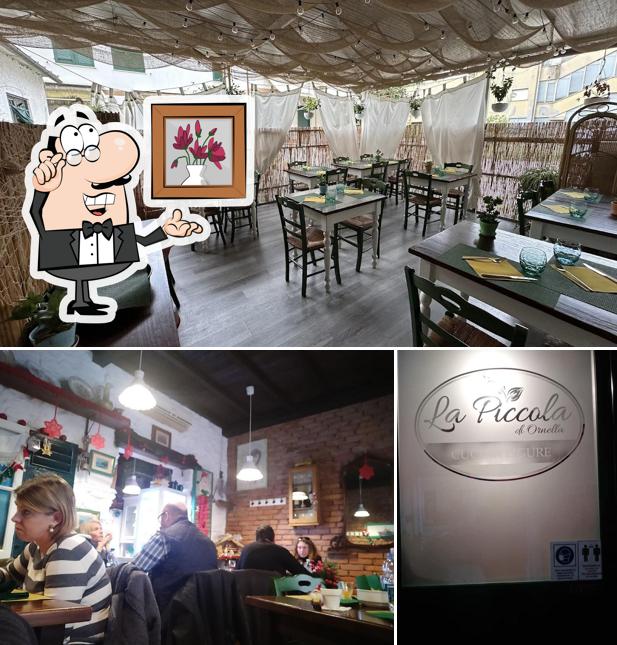 Gli interni di Osteria La Piccola