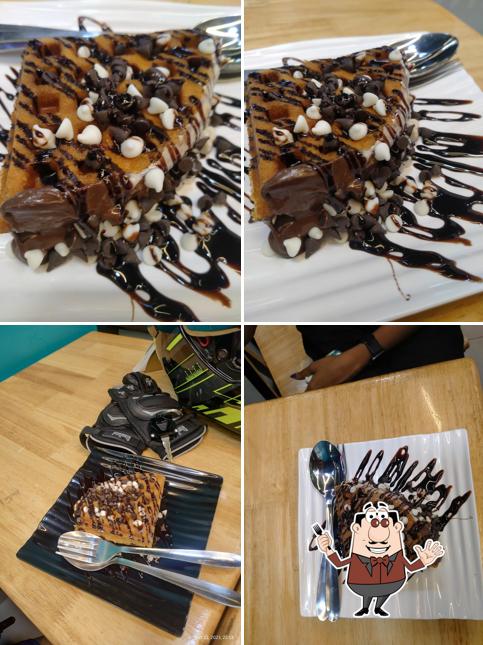 Food at The Belgian Waffle Cafe