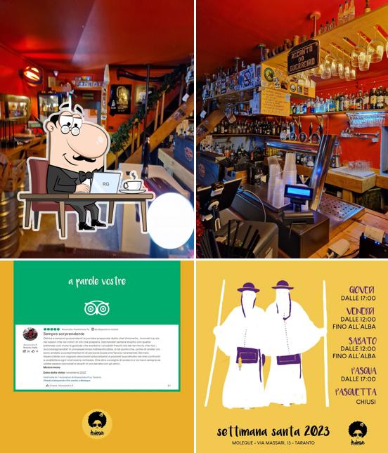 Gli interni di Moleque - comida de rua