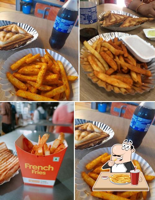 French fries at Two Slices by Balaji Sandwich