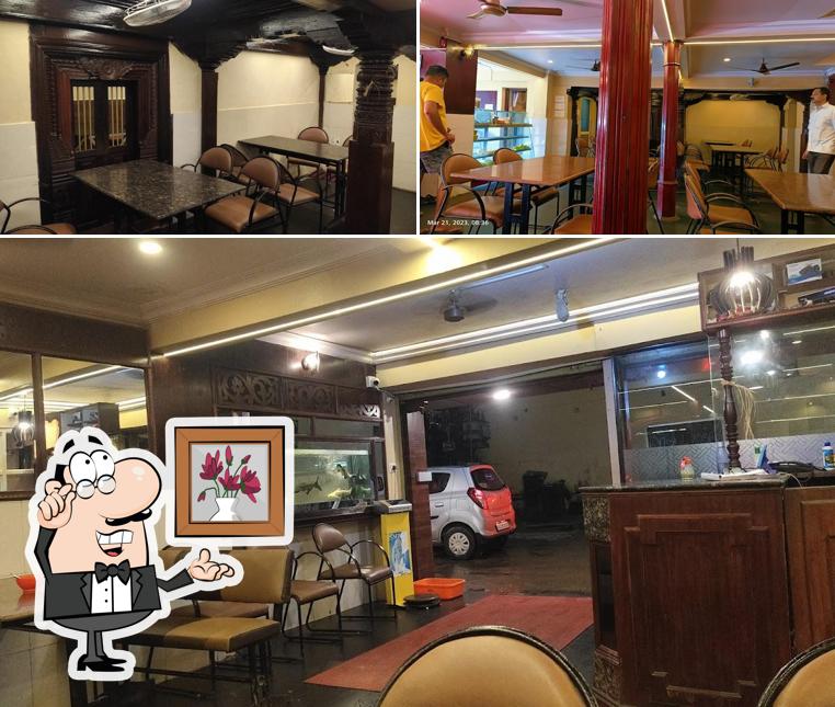 The interior of Hotel Gokul Deluxe