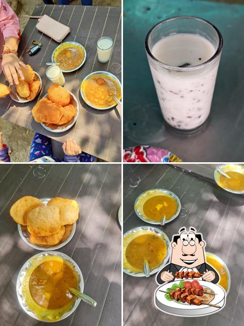 Food at Pooja lassi poori