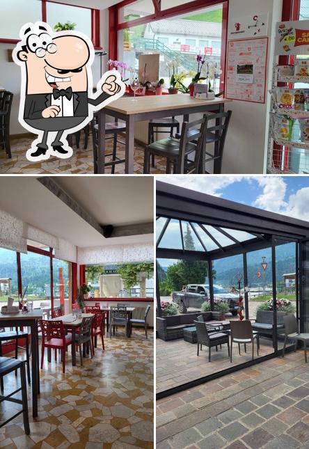 Gli interni di Bar L'Alpina