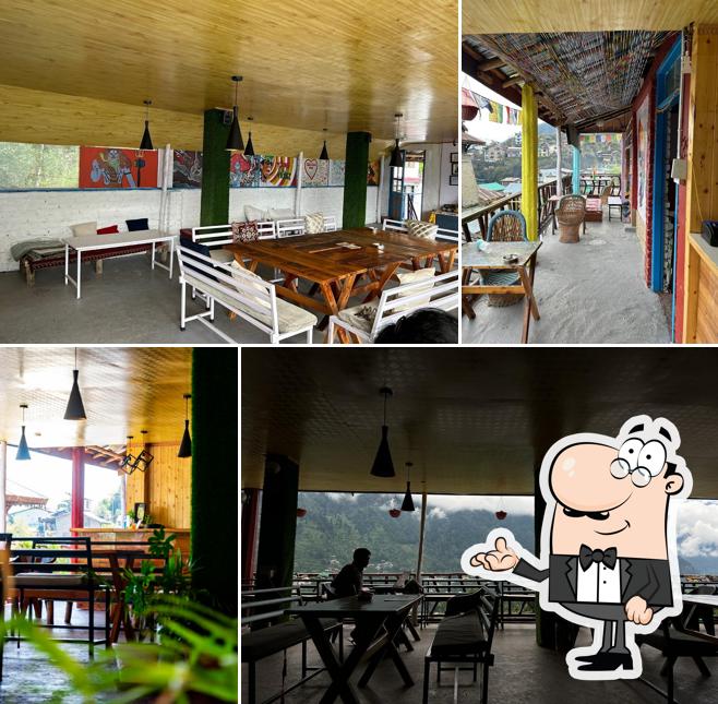 Take a seat at one of the tables at Yaara Cafe