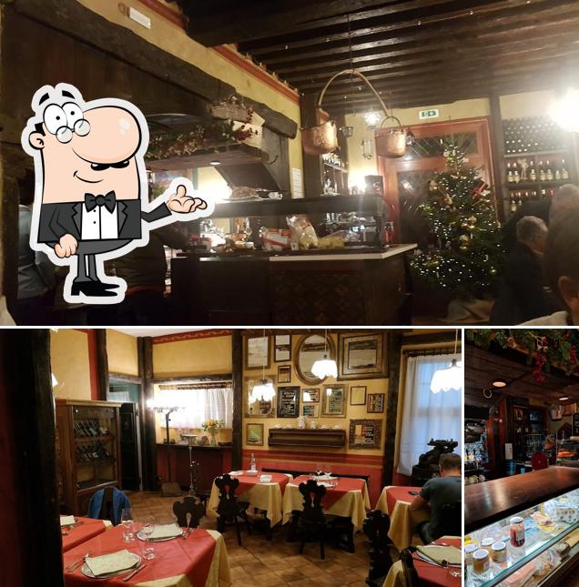 Gli interni di Antica Trattoria Al Borgat