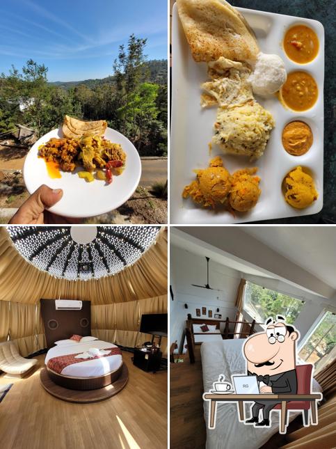 The image of interior and food at Hunt the rabbit - restaurant