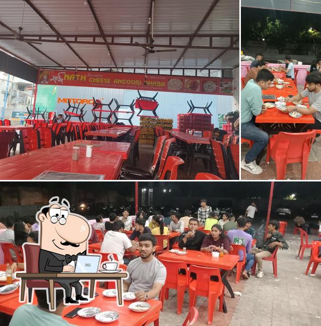 The interior of New Sai Nath Cheese Angoori Dhaba