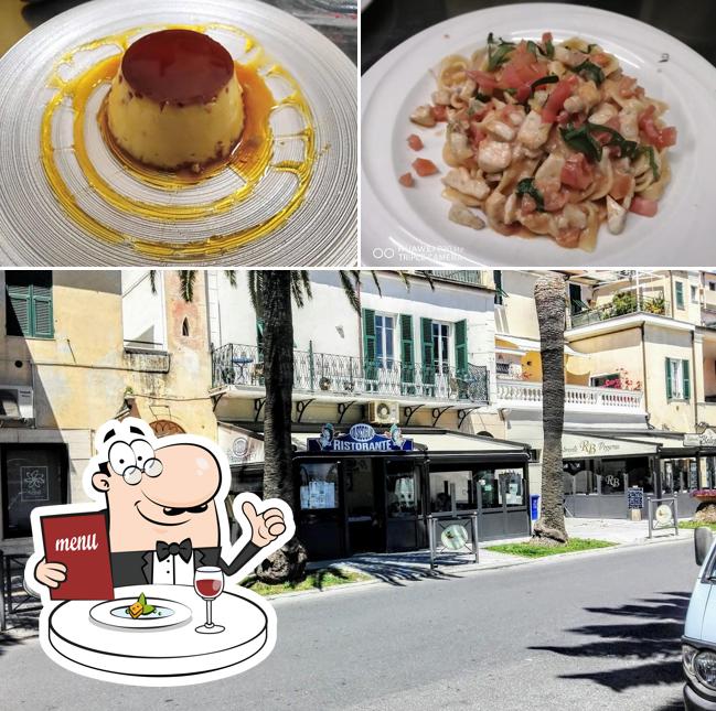 Questa è la immagine che mostra la cibo e esterno di Ristorante Lo Scoglio