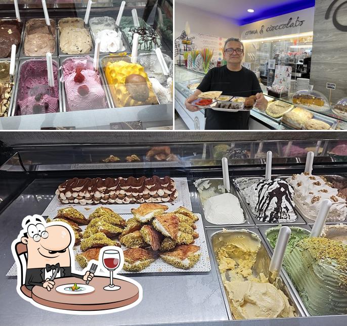 Cibo al Gelateria Crema & Cioccolato