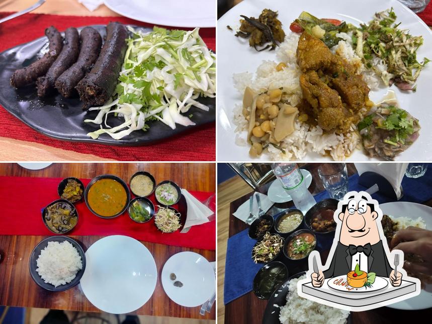 Food at Tomba Kitchen (Manipuri Cuisine)