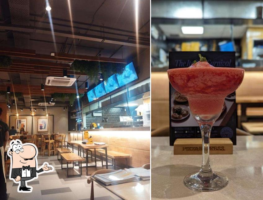 The interior of PizzaExpress