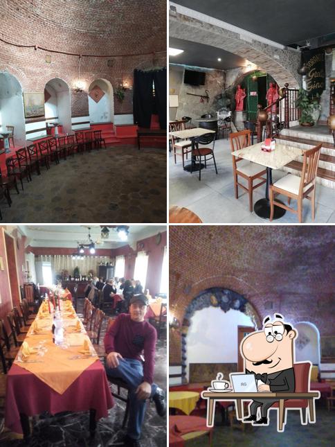 Gli interni di Grotta Gino