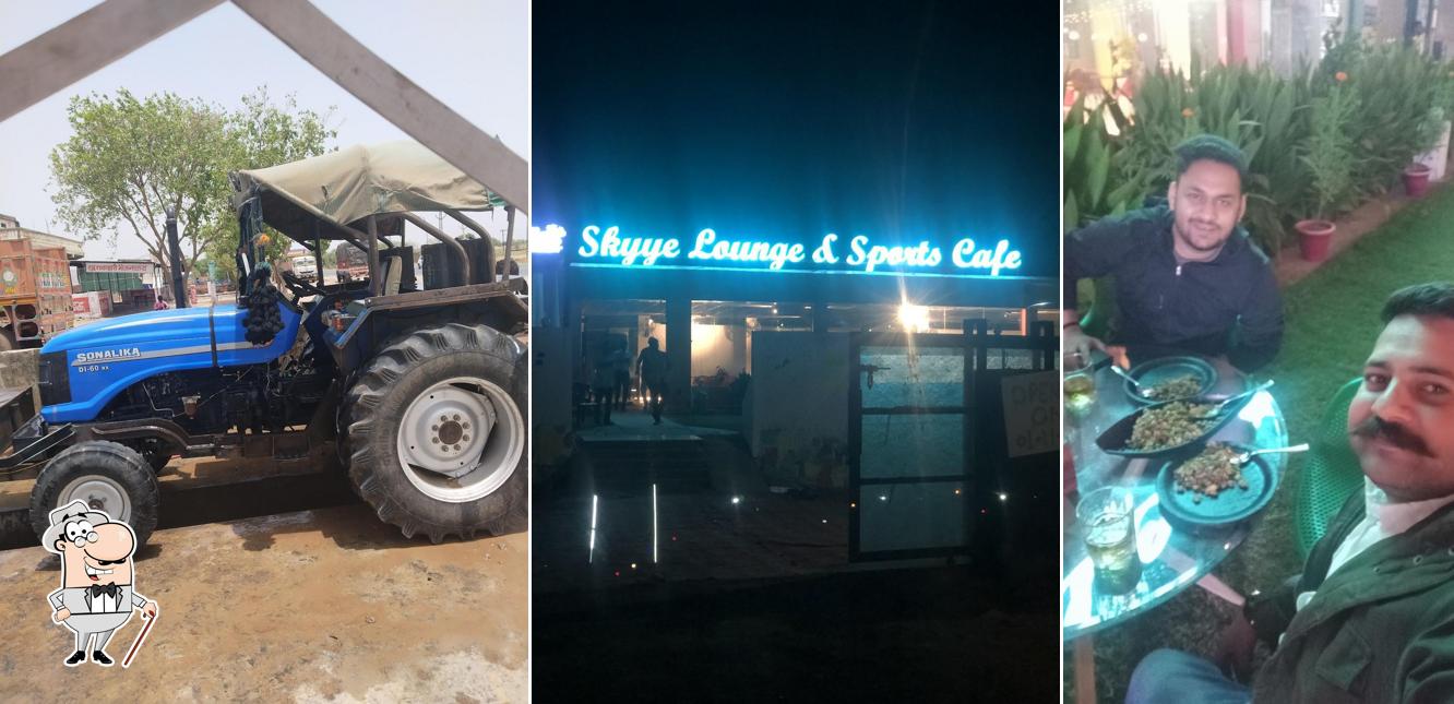 The exterior of Skyye Lounge & Sports Cafe