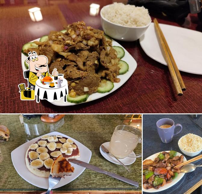 Take a look at the picture displaying food and beverage at Common Grounds Cafe