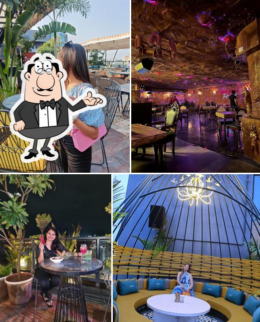 The interior of HOKU Luxury Cocktails & Cuisine