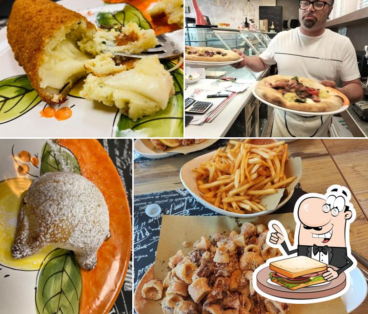 Toast al formaggio al Pizzeria Oltremare specialità di Pesce e Pizza