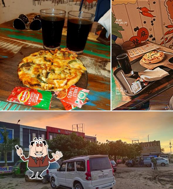 The restaurant's food and exterior