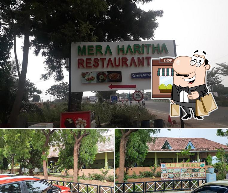 Take a look at the outside part of Mera Haritha Restaurant