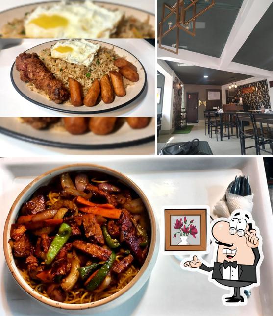 This is the image showing interior and food at FoodSmith Restaurant