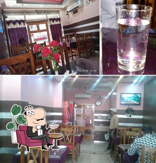 Among different things one can find interior and beer at The Laziz Restaurant