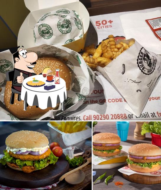 Get a burger at Burger Singh