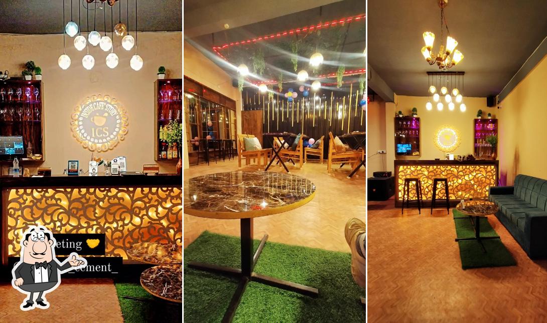 The interior of Inside cafe story best restaurant in shahdol