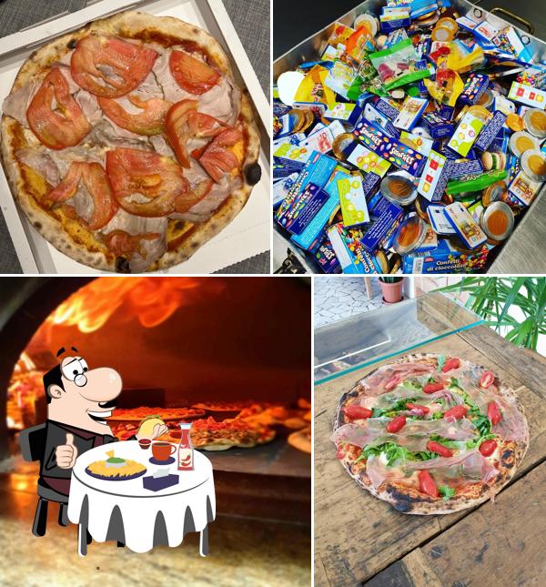 Piatto di formaggi al Pizzeria Da Luca