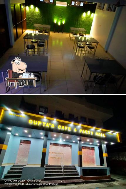 The interior of Gupta Cafe And Party Hall