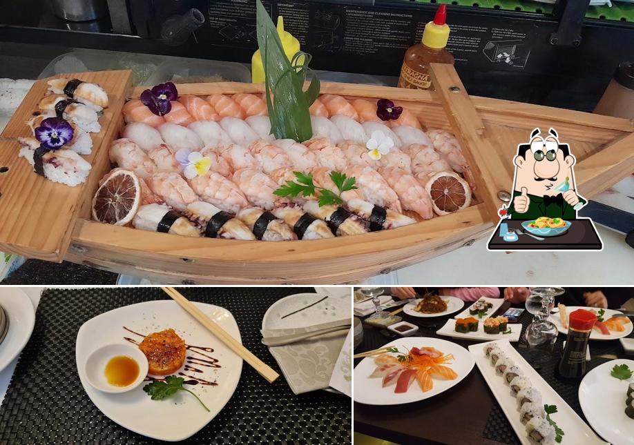 Cibo al Ristorante Giapponese Osen